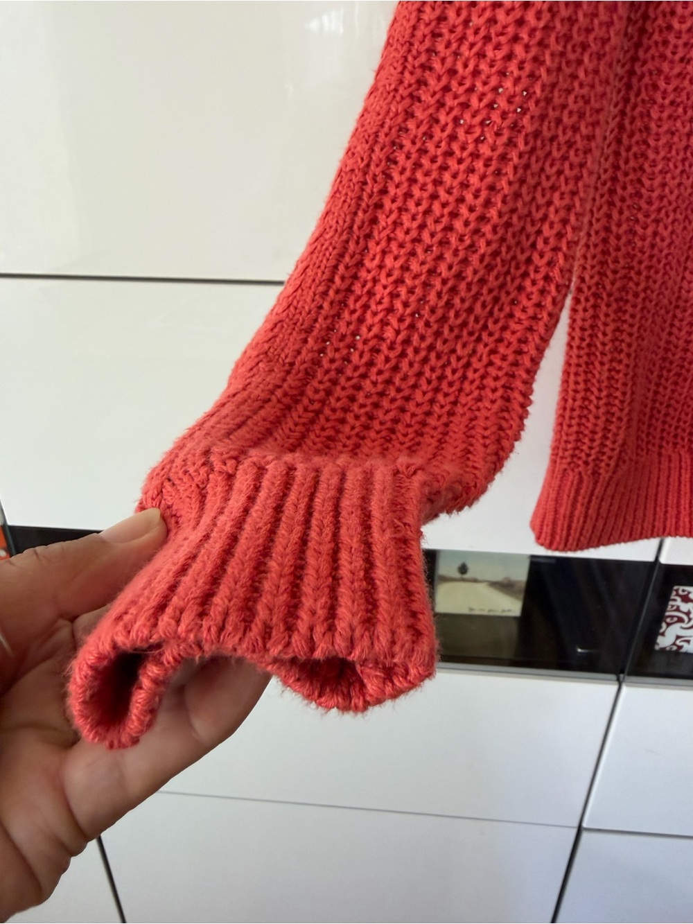 Garnet Hill Ribbed Cardigan - Linen/organic cotton - Picture 4 of 6